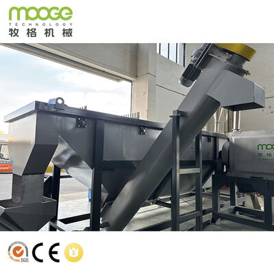 HDPE Rigid Bottle Crushing Washing Line for High-Quality Flakes with Friction & Hot Washing