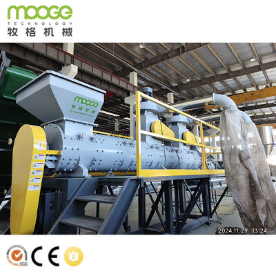 Rotor Paddles 2 4 Plastic Recycling Washing Line Stainless Steel 304 Material Machine Impurity 100 300 Ppm Cleaning Solution