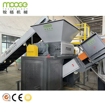 Industrial Double Shaft Shredder Machine for Plastic Film Woven Bag HDPE Drum PET Bottle Recycling