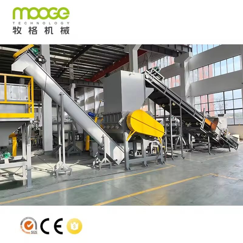 Plastic PE PP Bottles MEB-Series Waste Hot Water Washing Machine PE PP Plastic Recycling Line