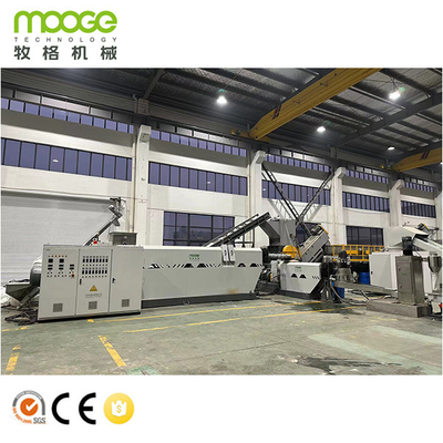HDPE LDPE LLDPE 딱딱한 플래크 플라스틱 재활용 extruder 기계