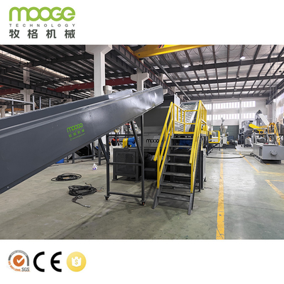 프리미엄 HDPE / PP 딱딱한 병 재활용 세탁 라인 자동 PLC 제어 1000kg/h 용량