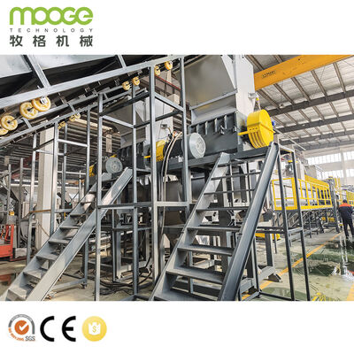폐기물 PE 가방 플라스틱 분쇄 세탁 Pp 필름 재활용 라인