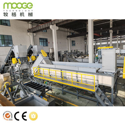 폐기물 더러운 PP 라피아 가방 세탁 재활용 PE 필름 플라스틱 재활용 기계