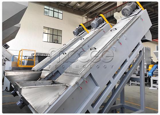 청소 세탁 Shredder 기계 폐기물 재활용 라인 8