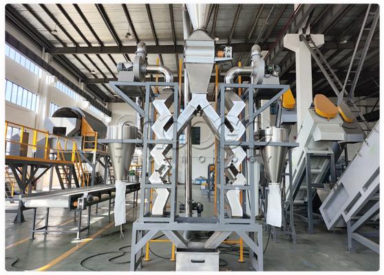 청소 세탁 Shredder 기계 폐기물 재활용 라인 17