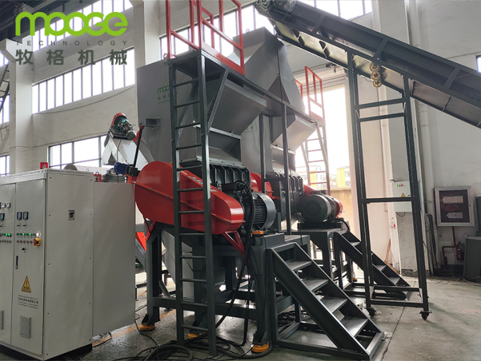 고정 칼날 4 폐 플라스틱 병 분쇄기 온라인 재활용 지원 4