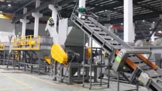 엄밀한 pe pp 아bs 플라스틱 세척 라인